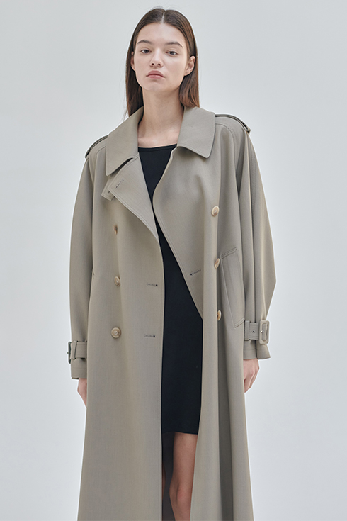 24SN double trench coat [S/BE]
